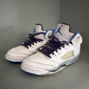 Nike Air Jordan’s Kids Sneakers White and Purple